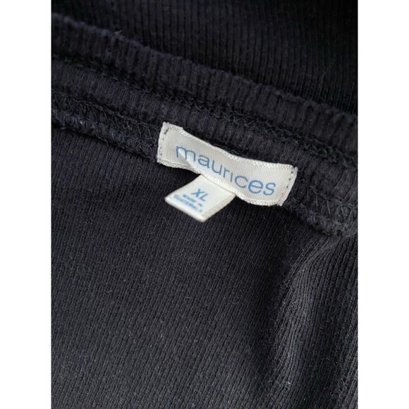 Vintage Y2K Gothic Fairy Grunge Cross Wings Graphic Bling Top Size XL Black Rib - Picture 3 of 11